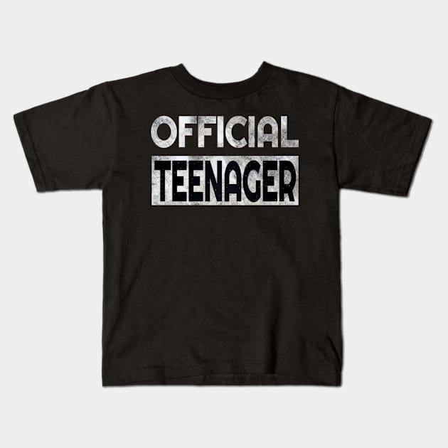 Official Teenager T-Shirt 13th Birthday Tee for Boys Girls Kids T-Shirt by Grabitees